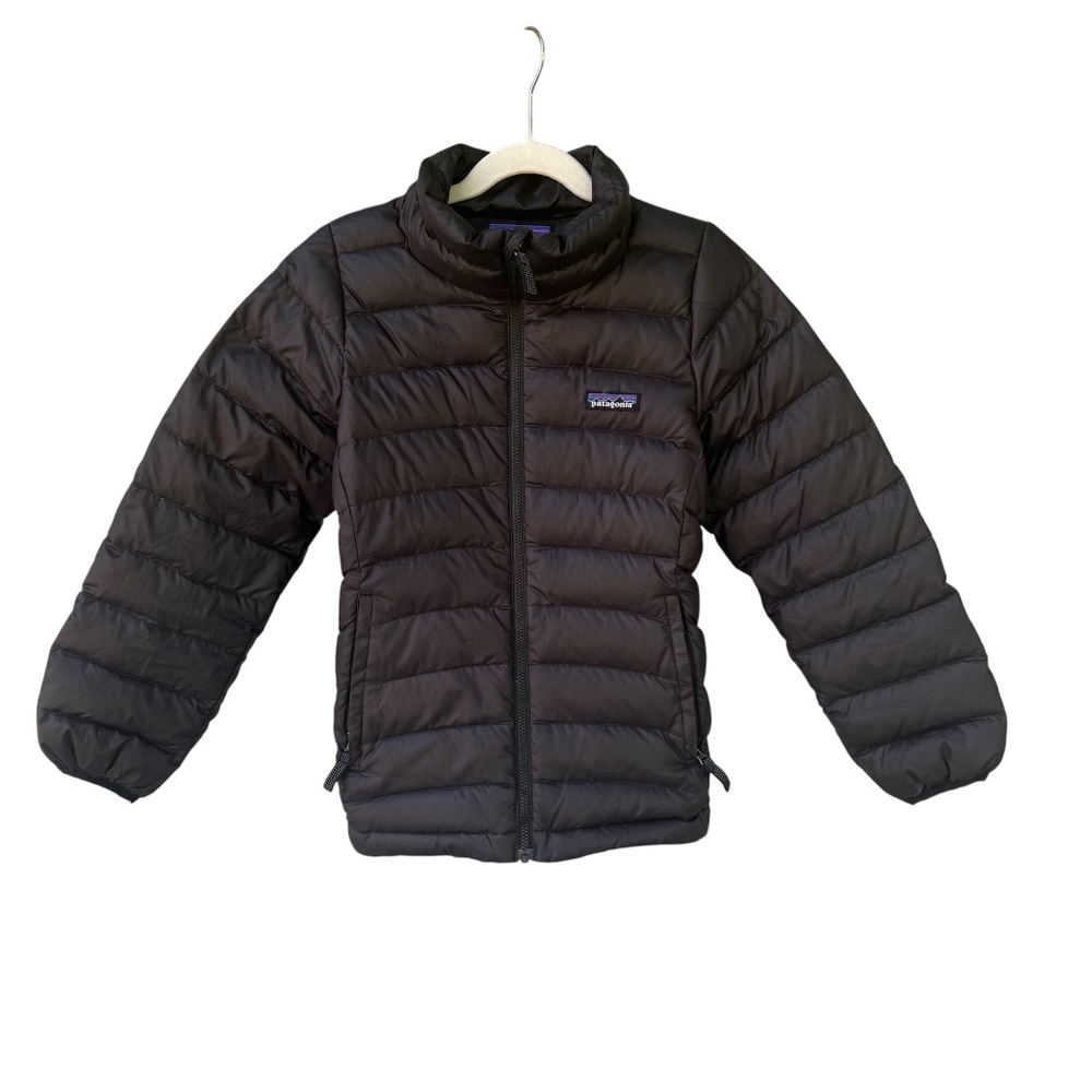 Patagonia Youth Down Sweater Jacket – Black, Size Small (7/8), EUC